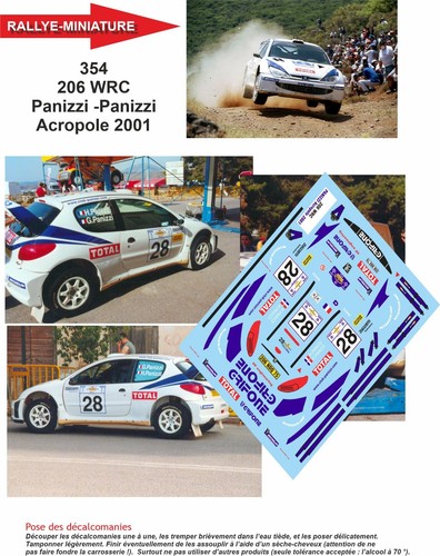 Decals ref 0354 - 0354, peugeot