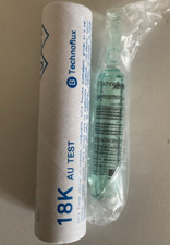 AMPOULE ACIDE - REACTIF TECHNOFLUX - TEST OR 18K - NEUVE SOUS EMBALLAGE