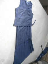 ENSEMBLE JUPE LONGUE /CORSAGE VOILAGE BRODE  marque FOLIA 