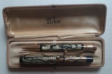 Duo Parker Duofold Canada  vers 1920 Modèle RARE Stylo Plume or ?  + criterium