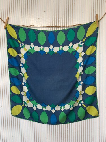 Foulard carré soie vert - foulard,