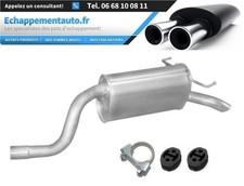 Échappement kit Fiat Punto II 1.4 70kW 2003-2012 arrière complète kit montage