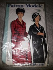 patron de couture manteau taille 44 année 70 vintage
