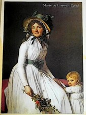 Affiche DAVID Musée du Louvre Poster 50x70 cm TBE peintre sous Napoléon 1er