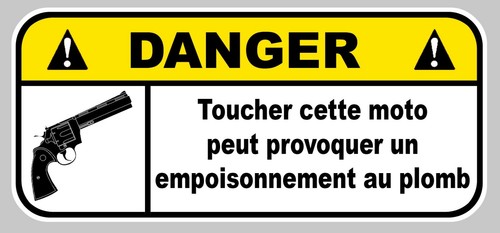 Danger pas toucher plomb - pas,