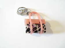 PORTE CLE SAC A MAIN ROSE ET