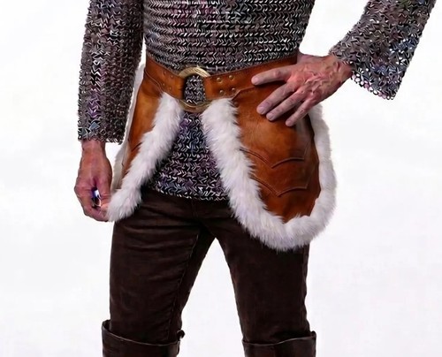 Ceinture médiévale cuir - médiévale, en