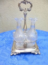 CHRISTOFLE SERVITEUR HUILLIER SALERONS COMPLET POINCONS METAL ARGENTE 1852/1870