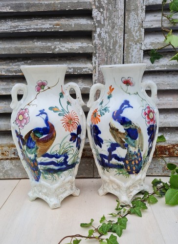Ancienne paire vases - paire, de