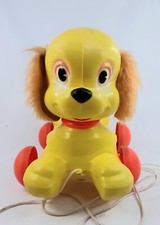 Jouet Ancien  Chien à tirer Vintage CLAIRBOIS