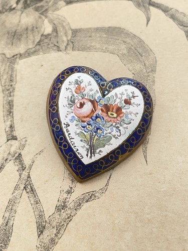 Ancienne broche émaillée - ancienne,