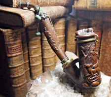 Belle PIPE en bois sculpté y