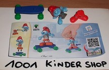 KINDER EN375 EN 375 SCHTROUMPF SMURF SCHLUMPF SKATE - SMURFS IN THE CITY + BPZ