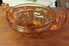 VAL SAINT LAMBERT Coupe A Fruit Cristal Cristalerie Art Deco Orange 8MAG 04/09