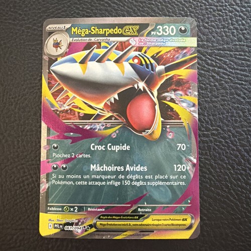 Carte pokémon méga sharpedo - carte,