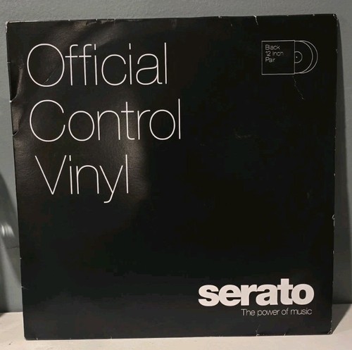 Black serato control vinyl - black, 12"