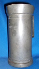 Mesure à couvercle de 1 litre, ancienne, en étain