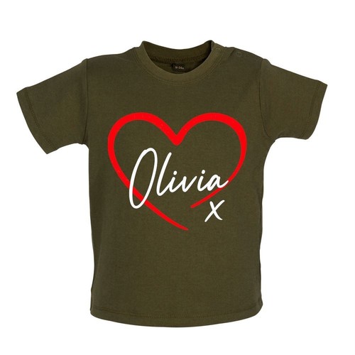 Olivia love heart kiss shirt - olivia, t-shirt