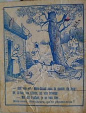 Chromo - Devinette d'Epinal - Dim. : 11 x 8,5