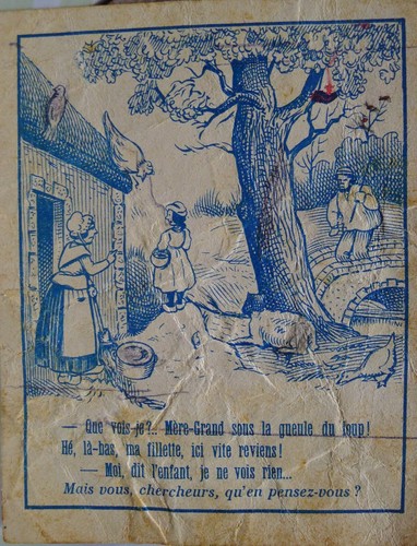 Chromo devinette epinal - chromo,