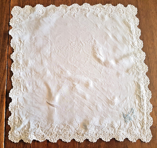Mouchoir ancien soie - mouchoir, en