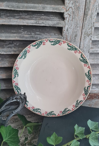 Ancien plat rond creux digoin - plat,