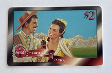 1996 Score Board Coca-Cola Sprint Phone Cards Cels Coca-Cola 1950 #42 2$
