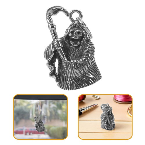 Pendentif cloche tête mort - pendentif,