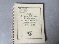 Cahier de receuil de notes de