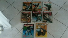 1984 lot 8 magazines-ACTION GUNS:colt/ruger/wildey/steyr/abilene/smith wesson!