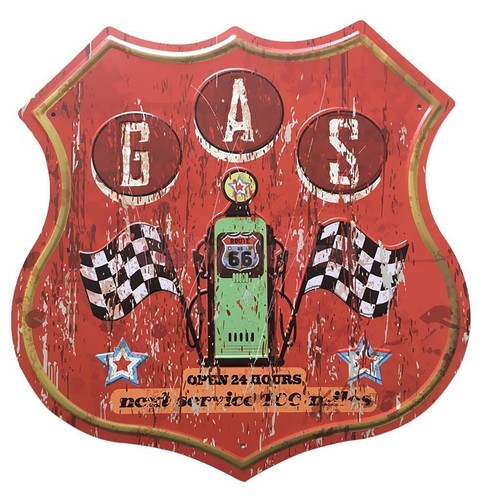 Plaque decorative route 66 - decorative,