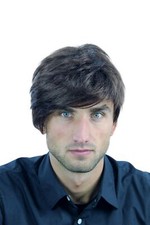 Perruque pour homme brun - perruque,