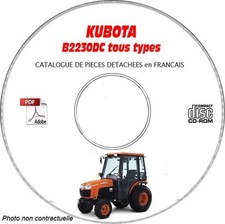 B2230-DC - Catalogue Pieces CDROM KUBOTA FR Expédition - --, Support - CD-ROM -