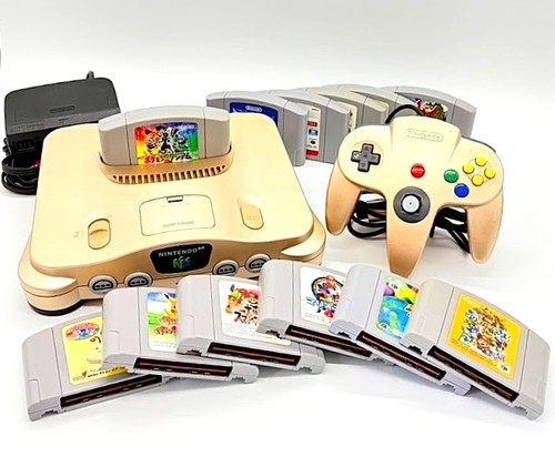 Nintendo n64 gold - nintendo,