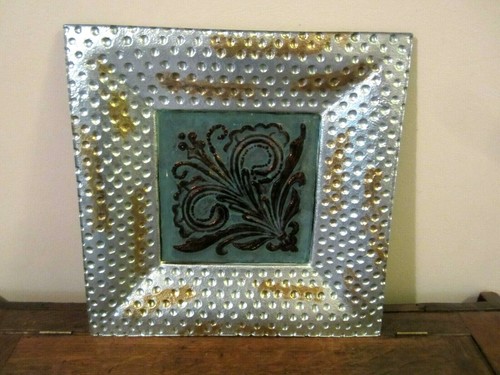 Art glass large silver gold - art,