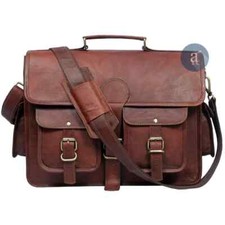 Sacs En Cuir Marron Pour Moto