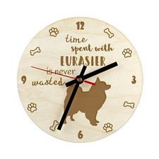 Eurasier horloge en contreplaqué Art-Dog