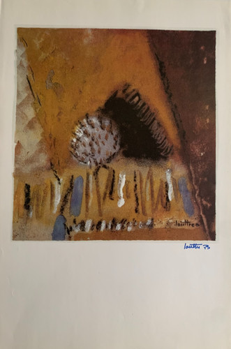 Ancienne affiche peintre - le,