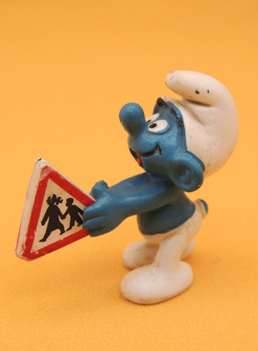Figurine schtroumpfs panneau - figurine,