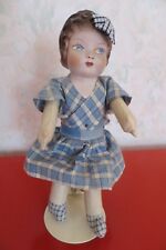 petite poupée ancienne en terre de pipe années 30