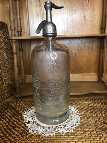 Ancien siphon bouteille eau - ancien,