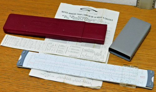 Vintage regle calculs - à,