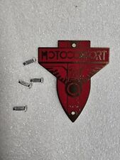 Motobécane Mobylettes.  Ecusson MOTOCONFORT pour potence guidon.