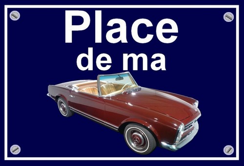Plaque place ma mercedes - plaque,