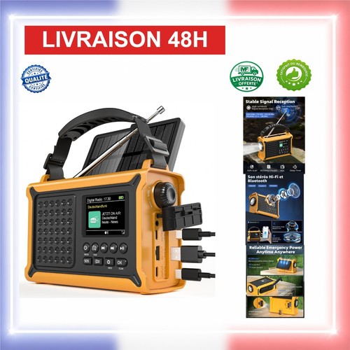 Radio solaire dab fm - radio,