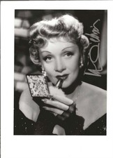 Autographe original de Marlène DIETRICH sur photo