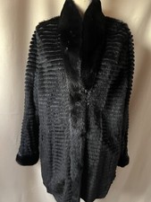 Veste En Vison Noir Réversible