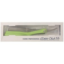 NOUVEAU rasoir pliant Feather Artist Club SS manche citron vert Japon...