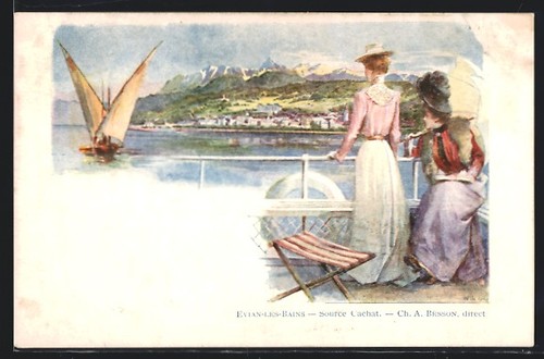 Cpa evians les bains - cpa, evians-les-bains,