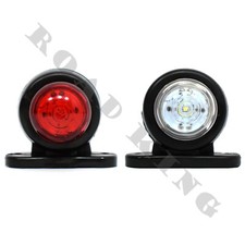 2x Latéraux Feux de Gabarit 12-24V LED Blanc/Rouge - Camion/Caravane/Remorque